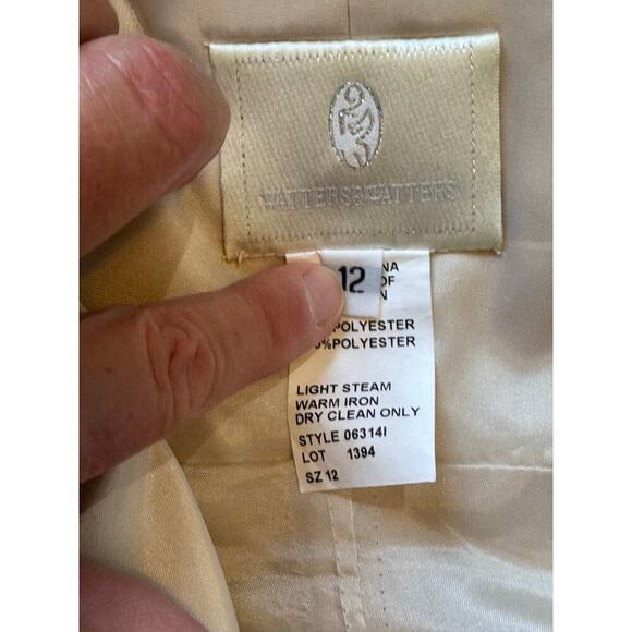 WATTERS & WATTERS Womens Formal Dress, size 12, Gold sequin & Tulle - Picture 5 of 15